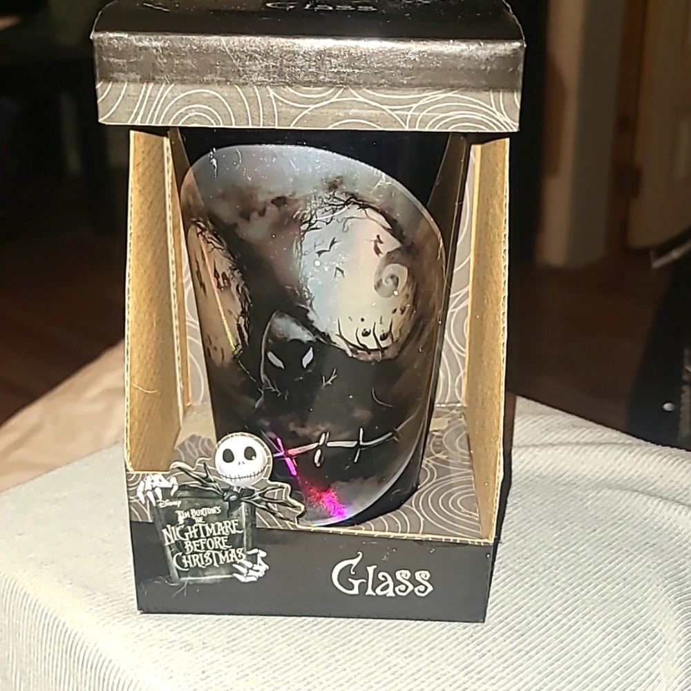 The Nightmare Before Christmas (Disney) glass, NIB.